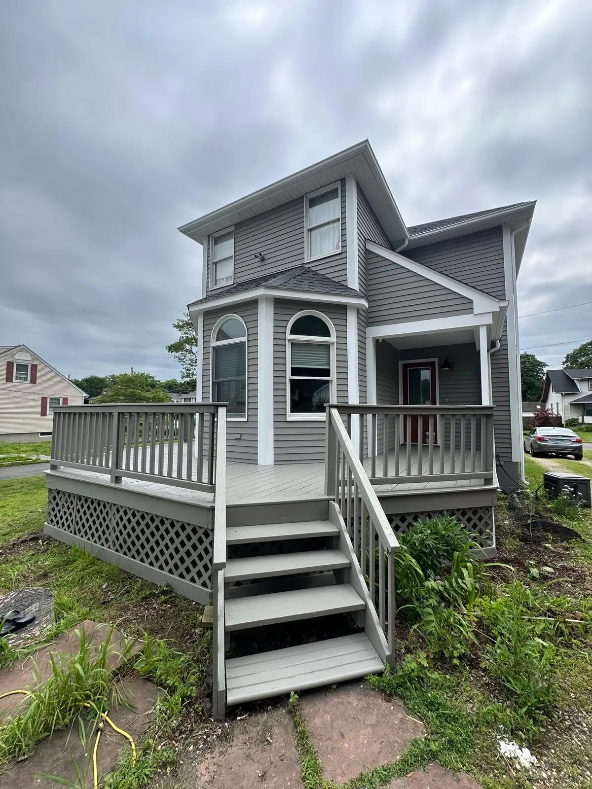 Deck, lattice and siding brought back to life