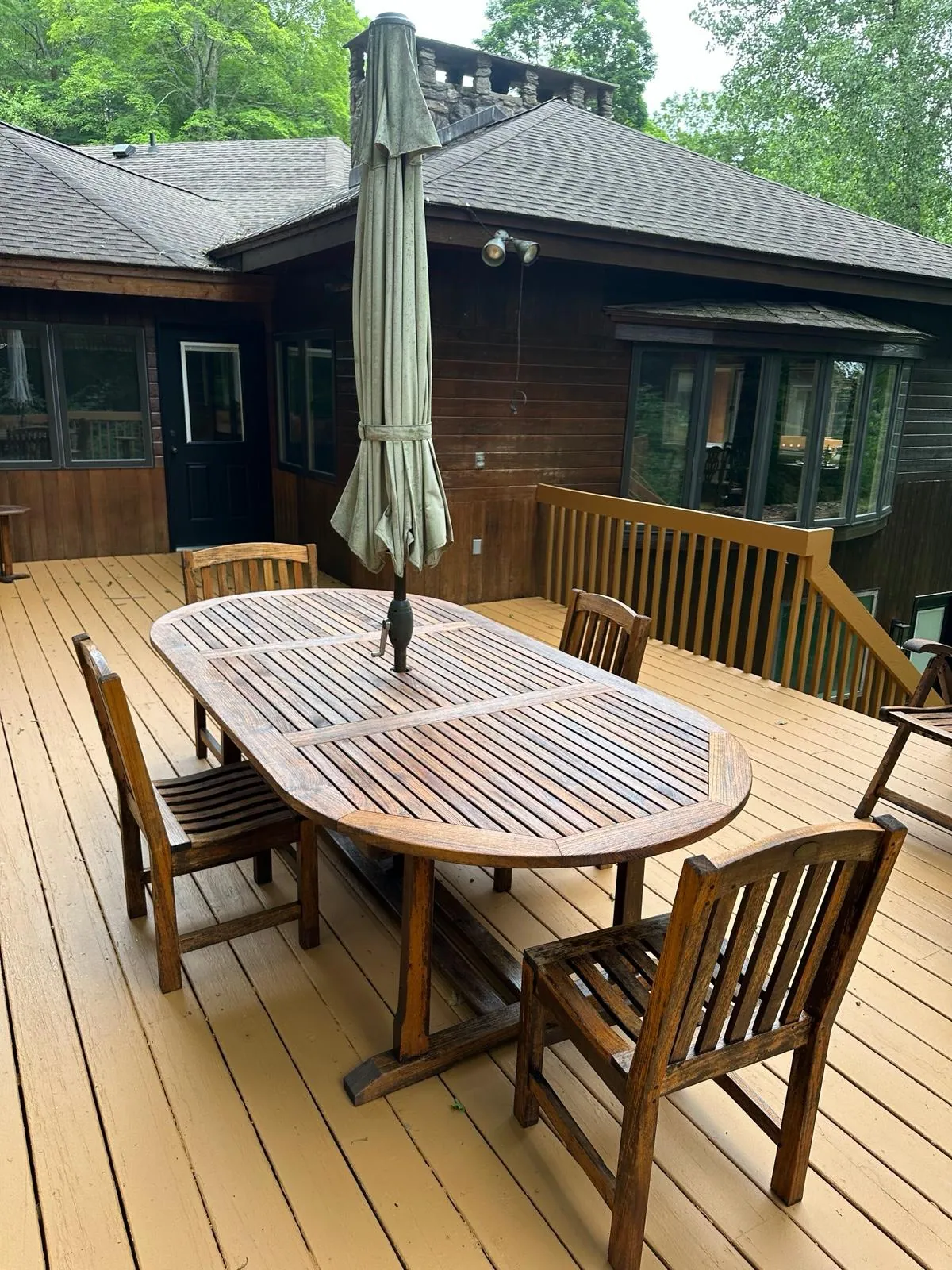 Rear deck and siding refreshed for the season